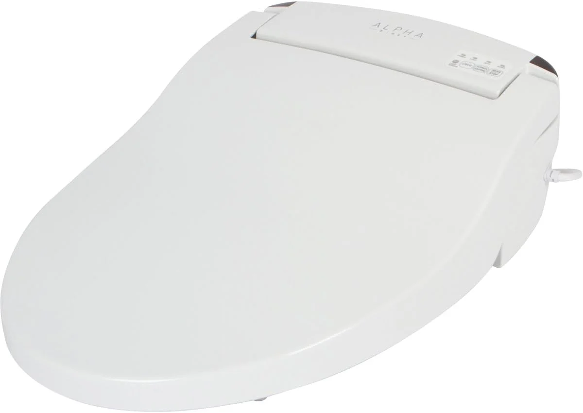The Alpha Bidet JX2 wireless remote and wall-mountable holder.