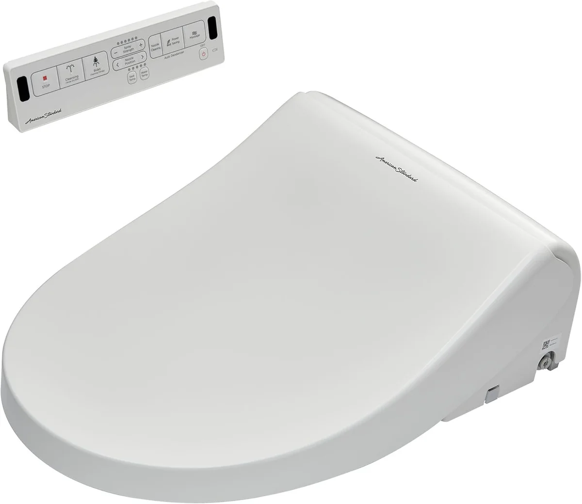 An American Standard Advanced Clean 2.0, an electric seat that runs safely off a GFCI-protected circuit.