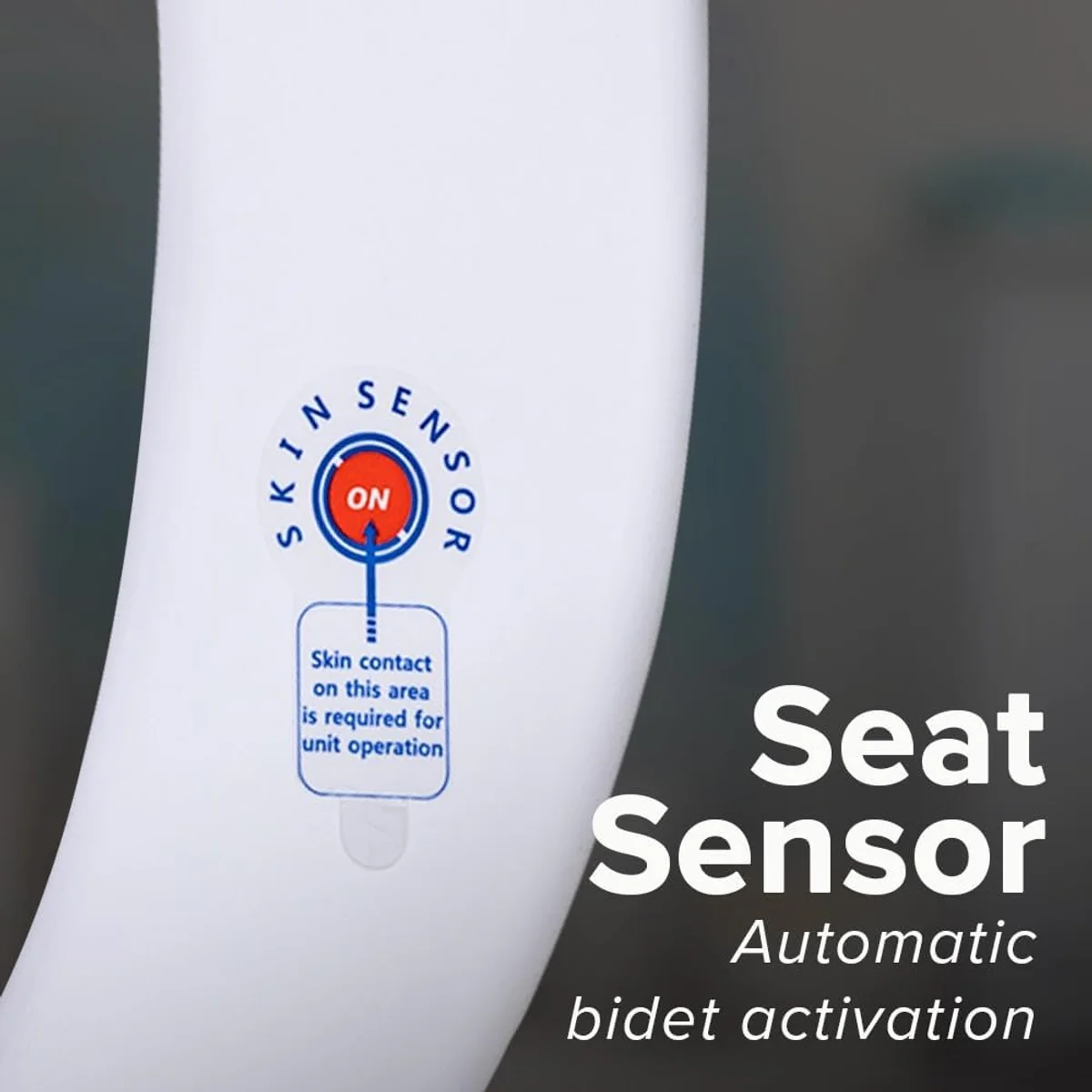The SmartBidet SB-1000 seat profile, showing the added height.