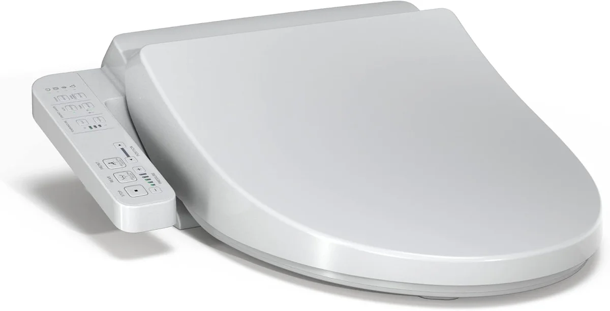 The TOTO WASHLET A2, an entry TOTO seat with a heated seat and warm water.