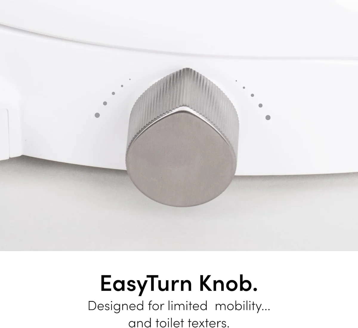 The TUSHY Wave seat hinge and mounting hardware.