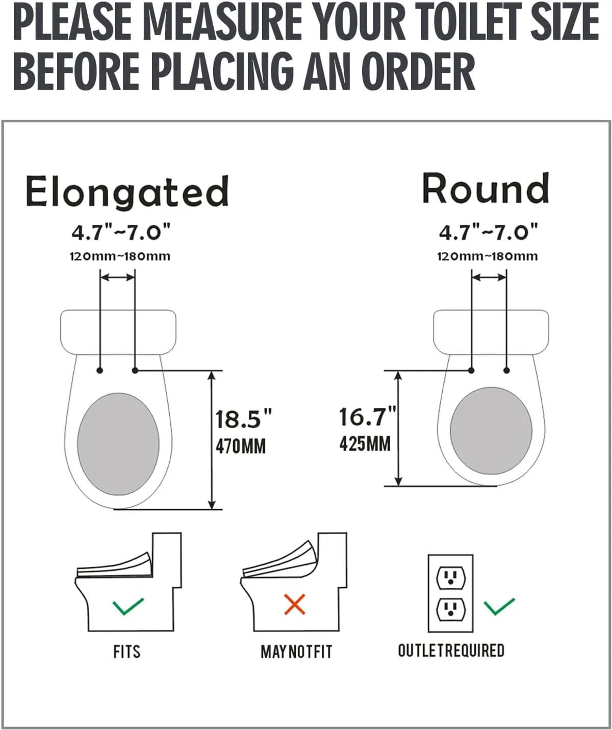 The WLJBIDET mounting bracket and seat hinge.
